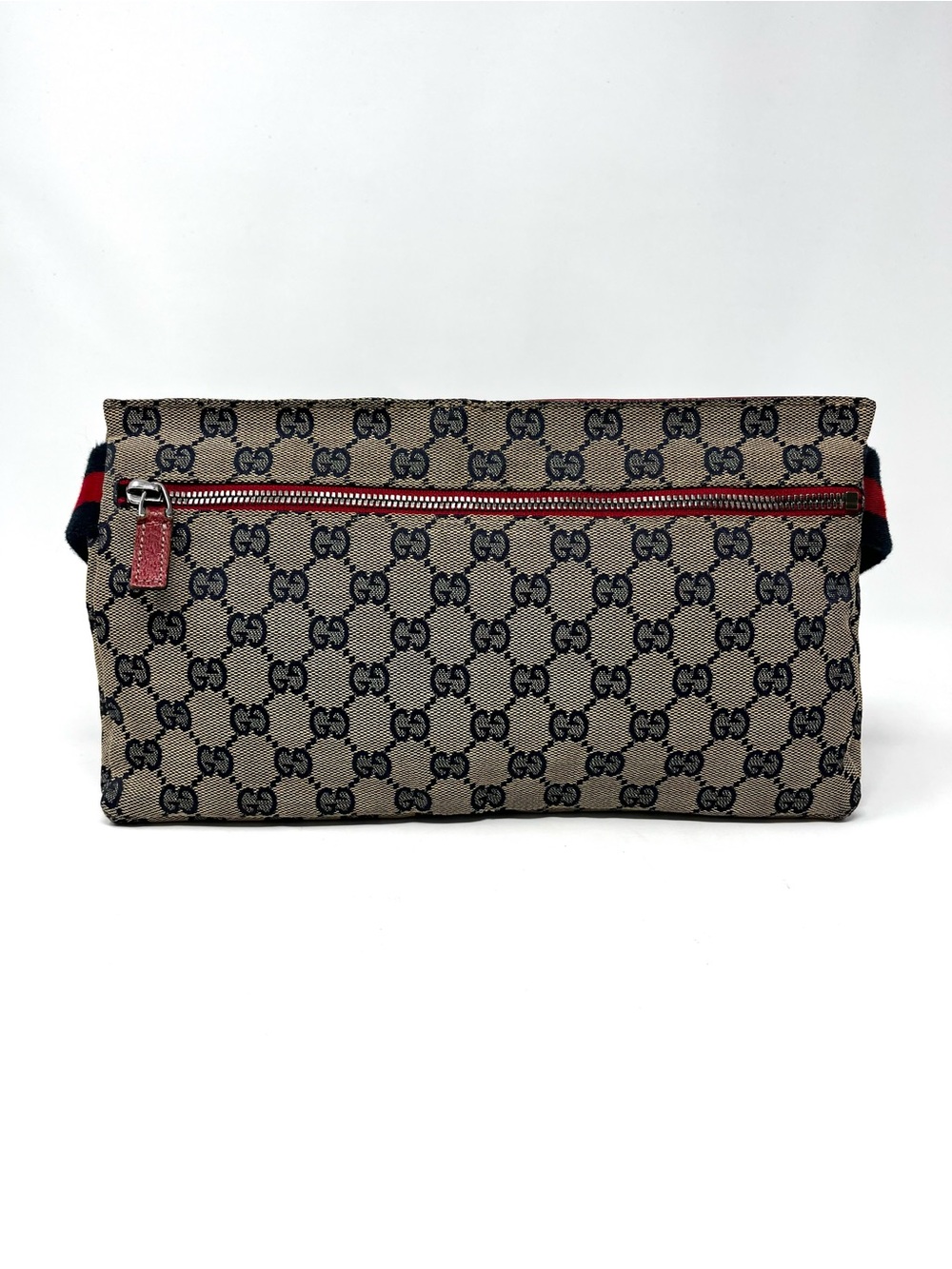 Gucci Interlocking GG Logo Monogram Belt Bum Bag Crossbody Purse Brown Canvas - Picture 5 of 13
